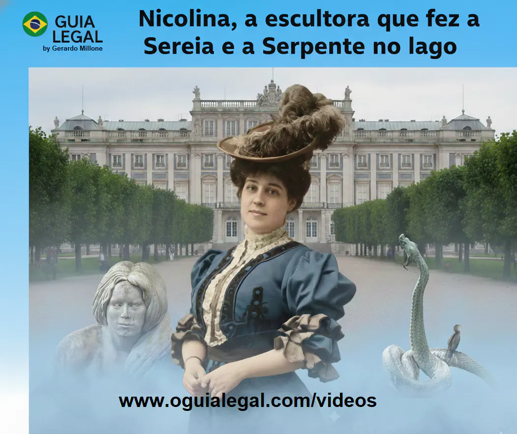 Nicolina, a escultora que fez a Sereia e a Serpente no lago da Quinta da Boa Vista. Vale a pena conhecer à artista da Belle Epòque.